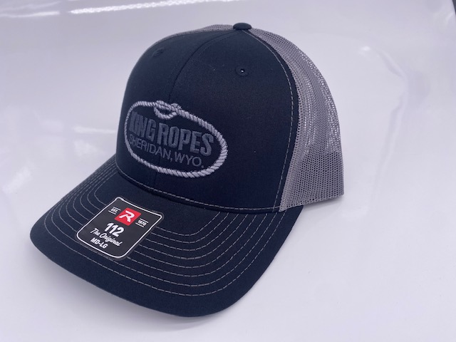 King Ropes Richardson 112 trucker cap in Black / Charcoal